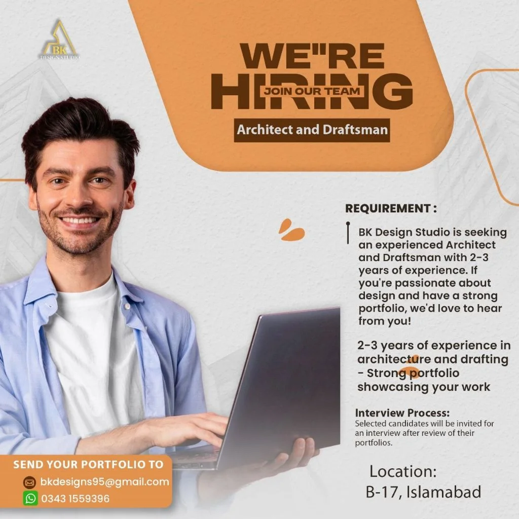 Advertisement of BK Design Architect Jobs