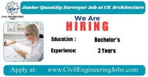 Junior Quantity Surveyor Job at CK Architecture