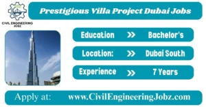 Prestigious Villa Project Dubai Jobs