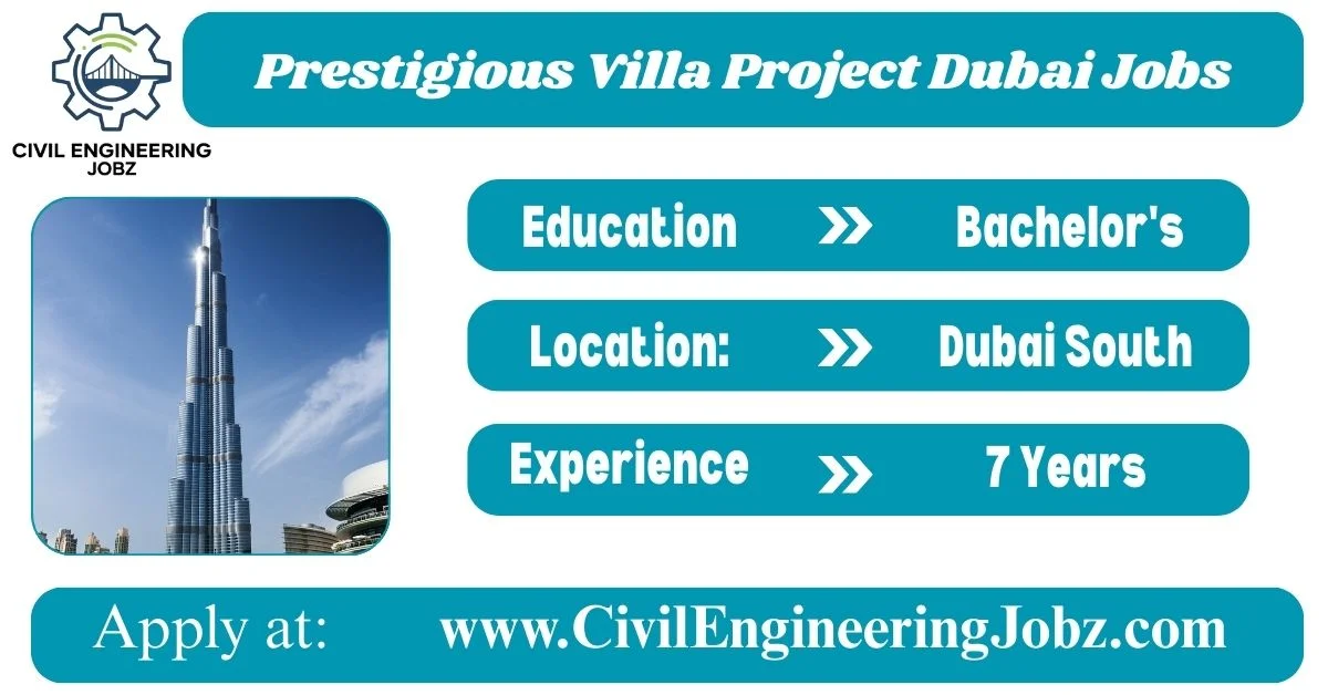 Prestigious Villa Project Dubai Jobs