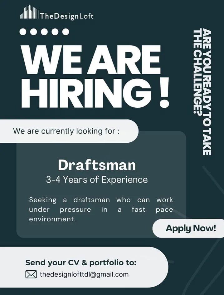 Advertisement for Draftsman Jobs 2025