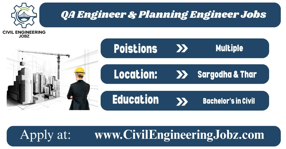 QA Engineer and Planning Engineer Jobs