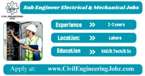 Sub Engineer Electrical & Mechanical Jobs