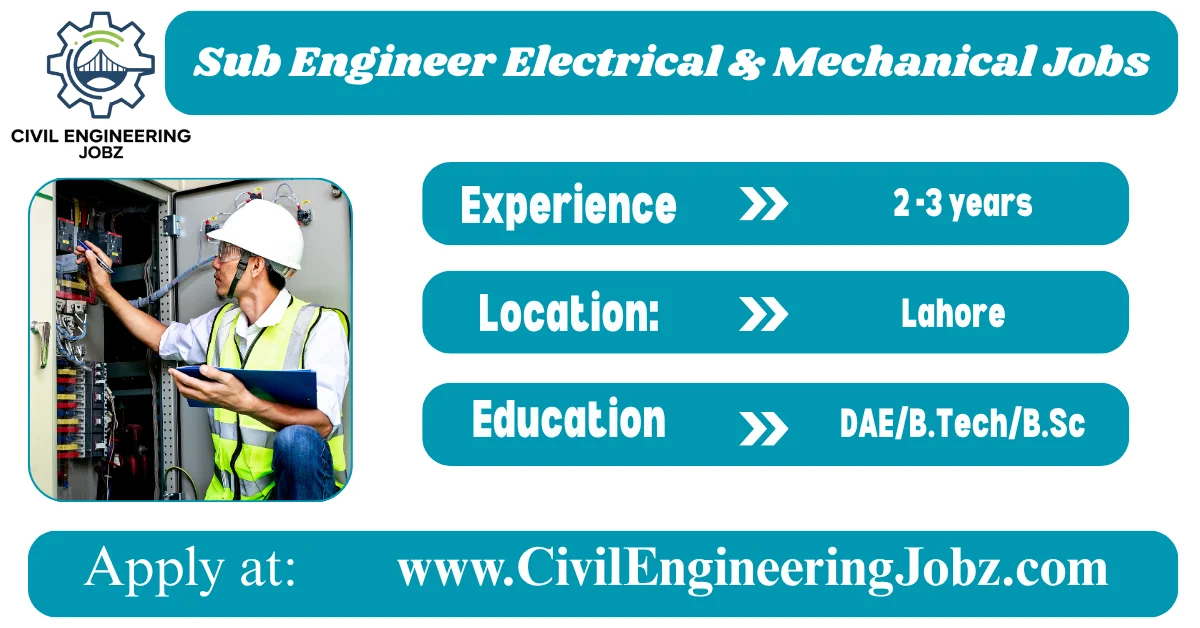 Sub Engineer Electrical & Mechanical Jobs