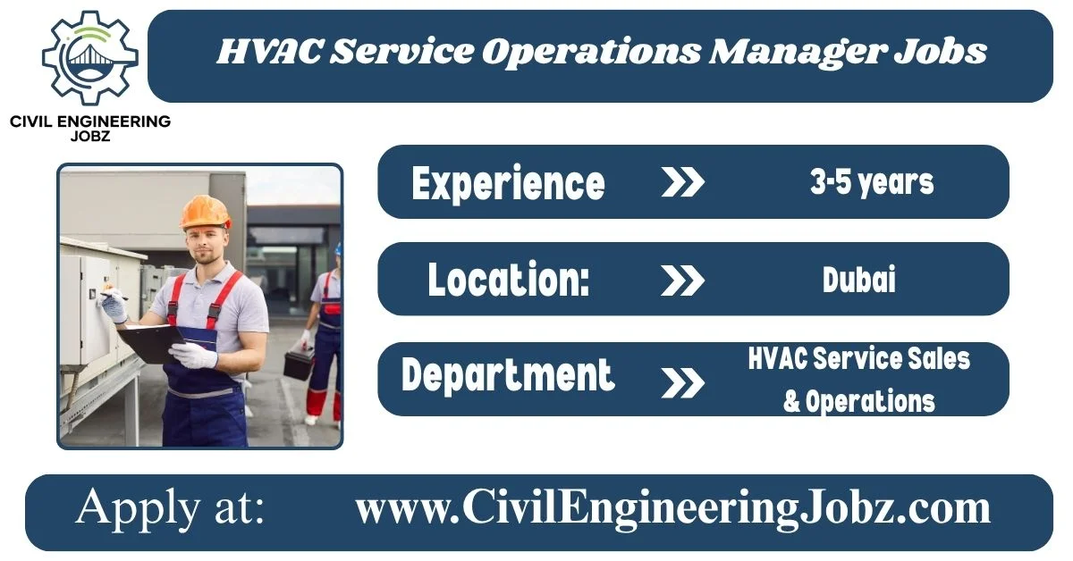 HVAC Service Operations Manager Jobs in Dubai