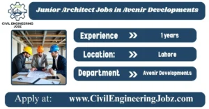 Junior Architect Jobs in Avenir Developments