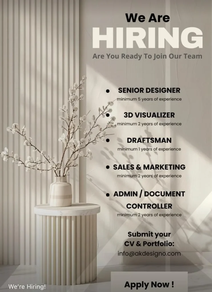 Advertisement for the 3D Visualizer Jobs