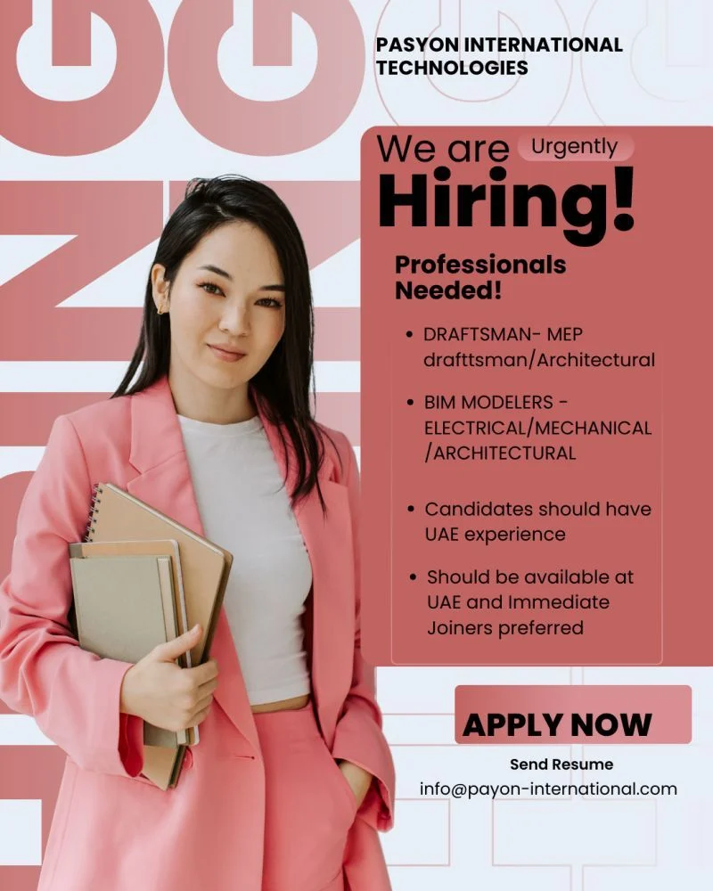 Advertisement for the Pasyon International Technologies Draftsman Jobs