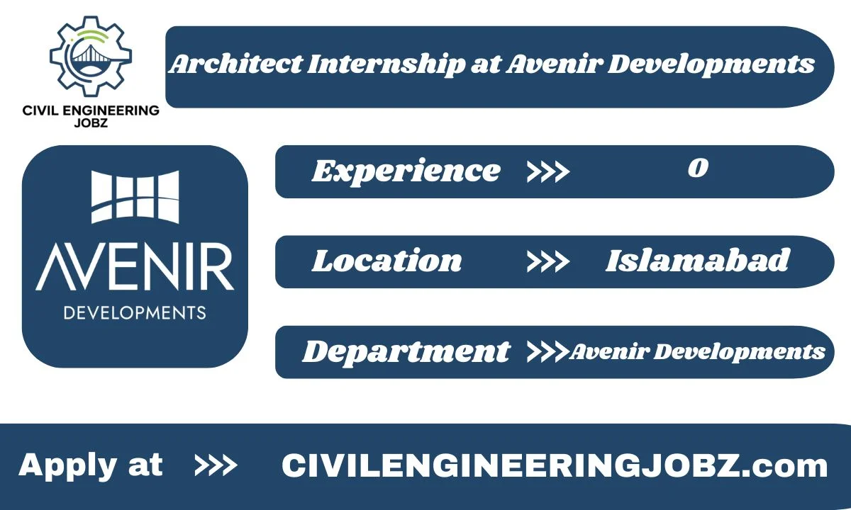Architect Internship at Avenir Developments