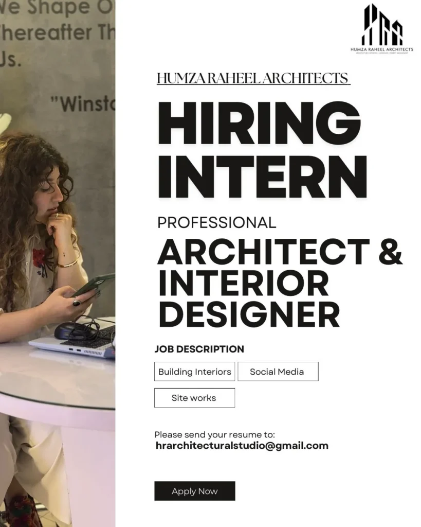 Advertisement for an Architectural Interior Designer Internship