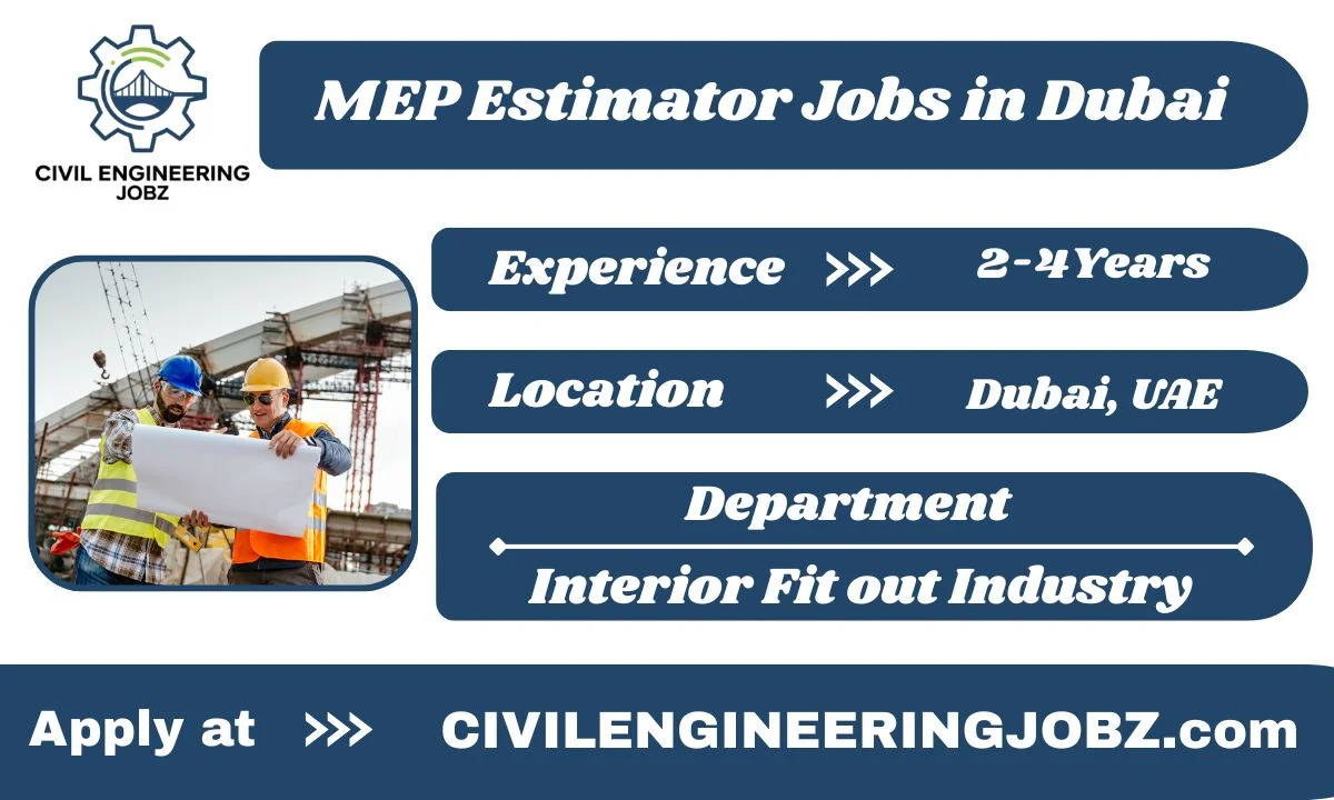 MEP Estimator Jobs in Dubai