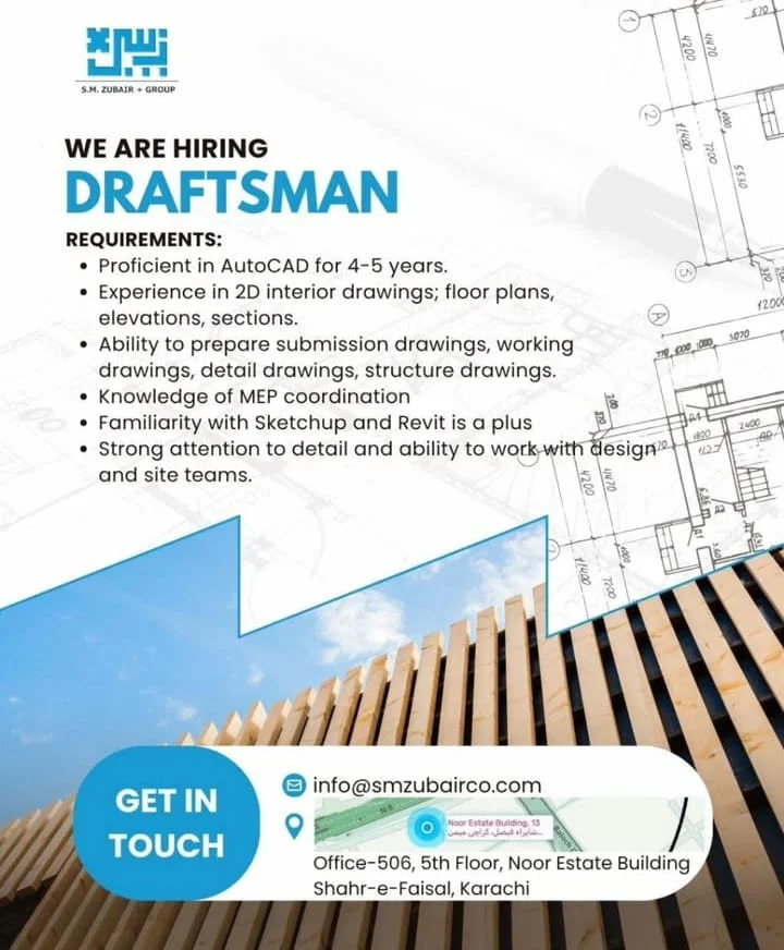 Advertisement for Civil Draftsman Jobs