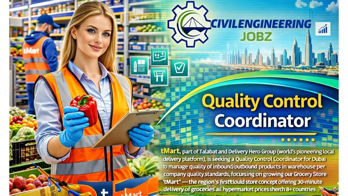 Quality Control Coordinator Jobs Dubai 2026