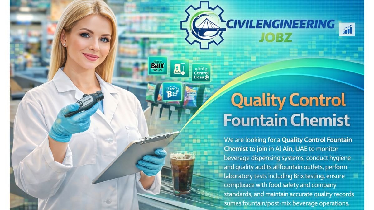 Quality Control Fountain Chemist Jobs UAE 2026