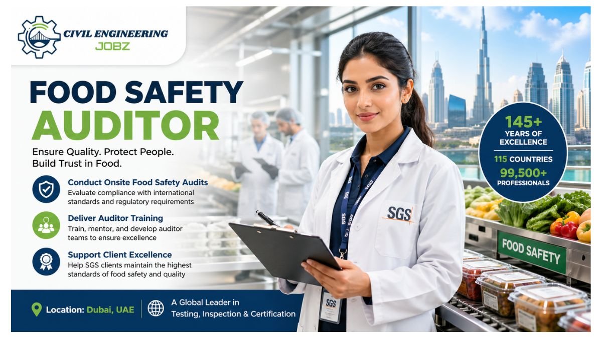 Food Safety Auditor Jobs Dubai UAE 2026