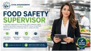 Food Safety Supervisor Jobs Abu Dhabi UAE 2026