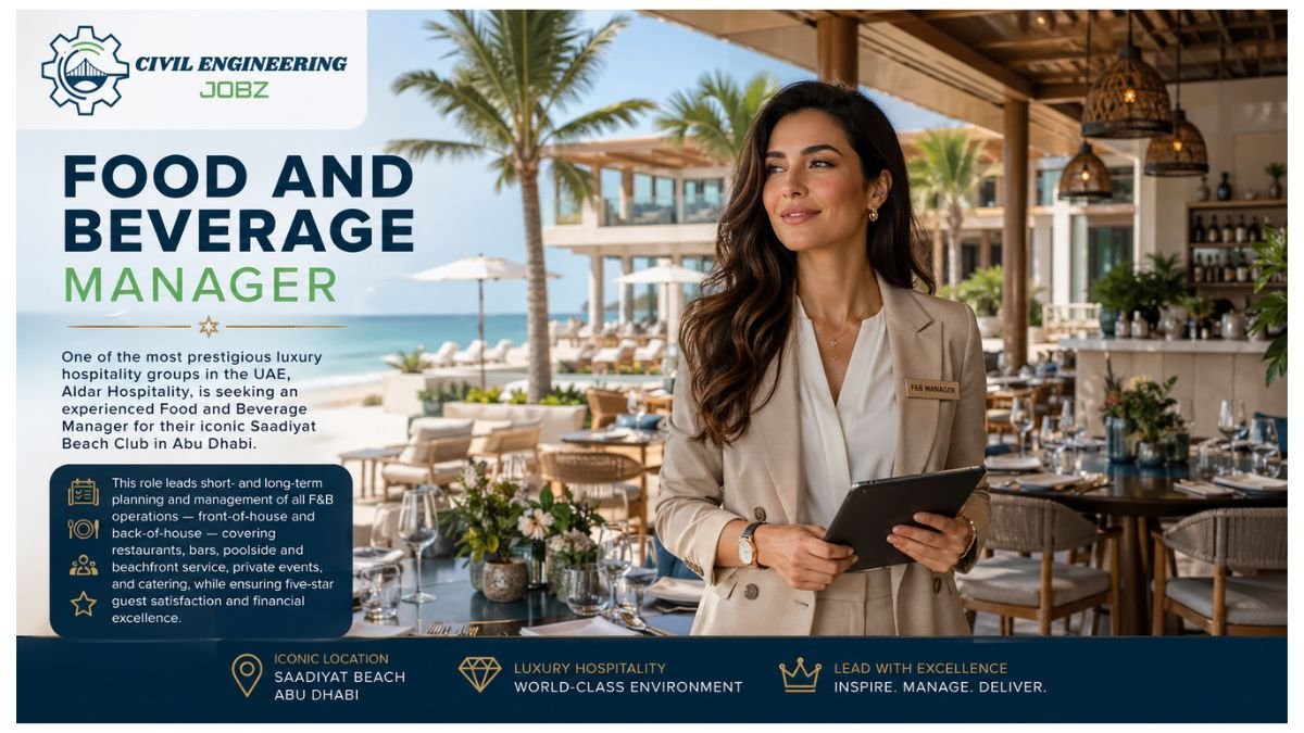 Food and Beverage Manager Jobs Abu Dhabi UAE 2026