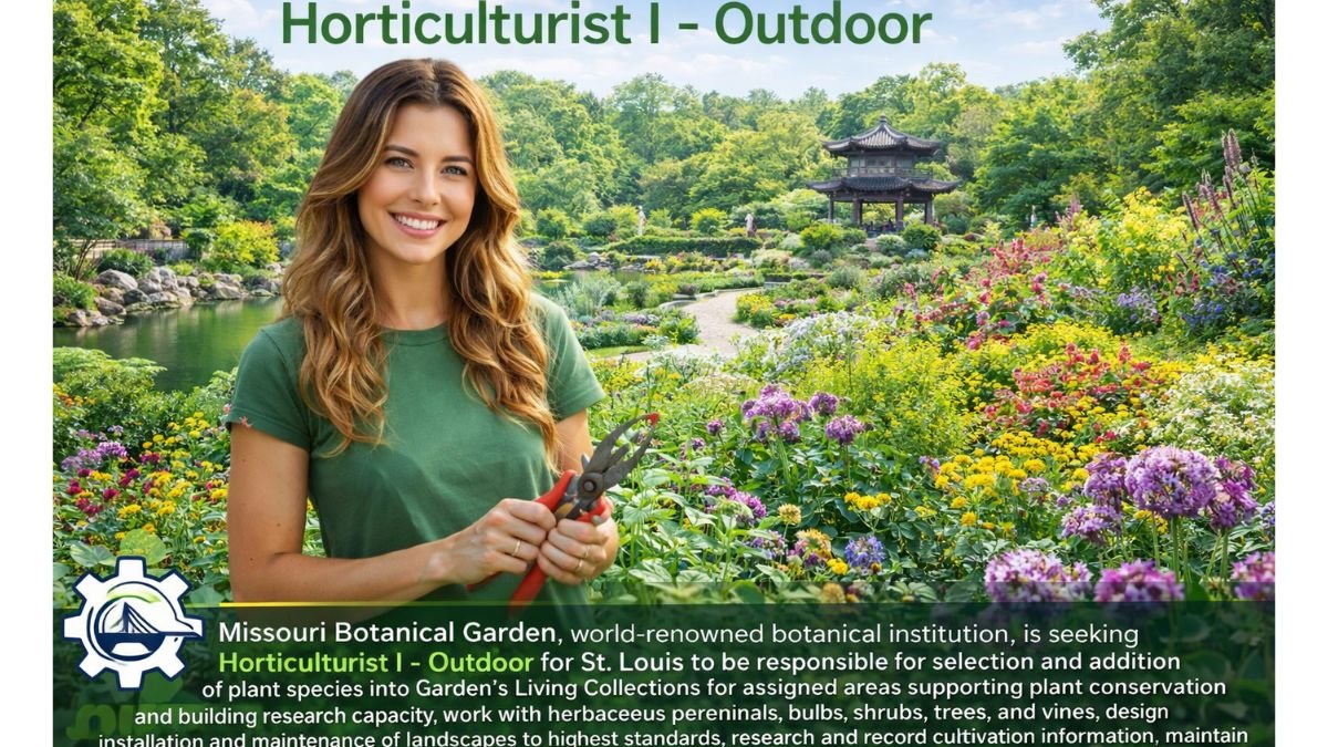 Horticulturist I Jobs St Louis 2026