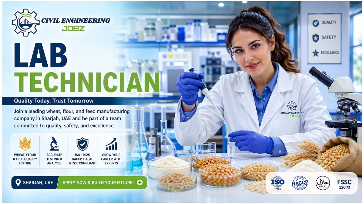 Lab Technician Jobs Sharjah UAE 2026