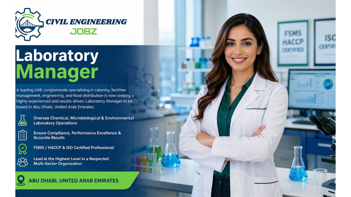 Laboratory Manager Jobs Abu Dhabi UAE 2026 