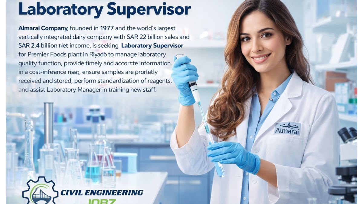 Laboratory Supervisor Jobs Saudi Arabia 2026