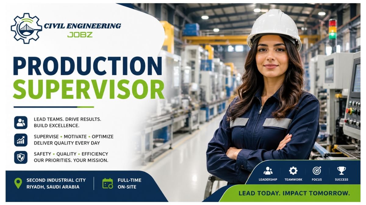 Production Supervisor Jobs Riyadh Saudi Arabia 2026 