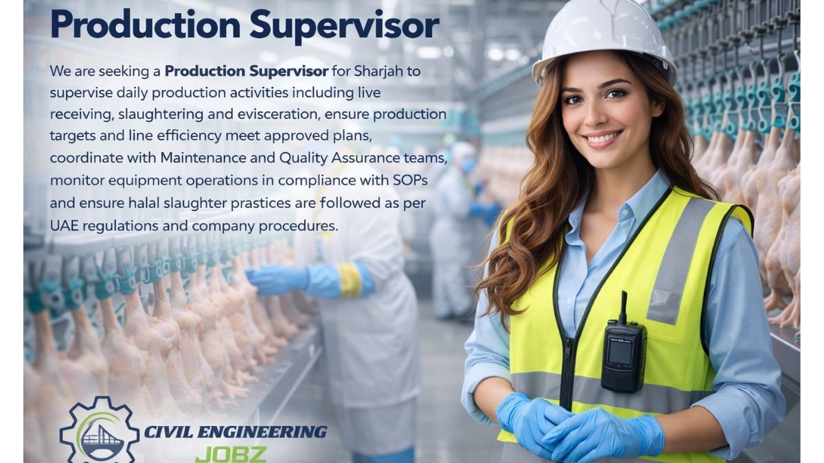 Production Supervisor Jobs UAE 2026