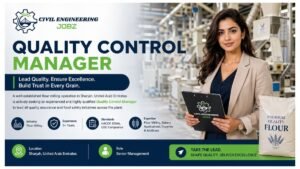 Quality Control Manager Jobs Sharjah UAE 2026