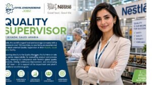 Quality Supervisor Jobs Riyadh Saudi Arabia 2026