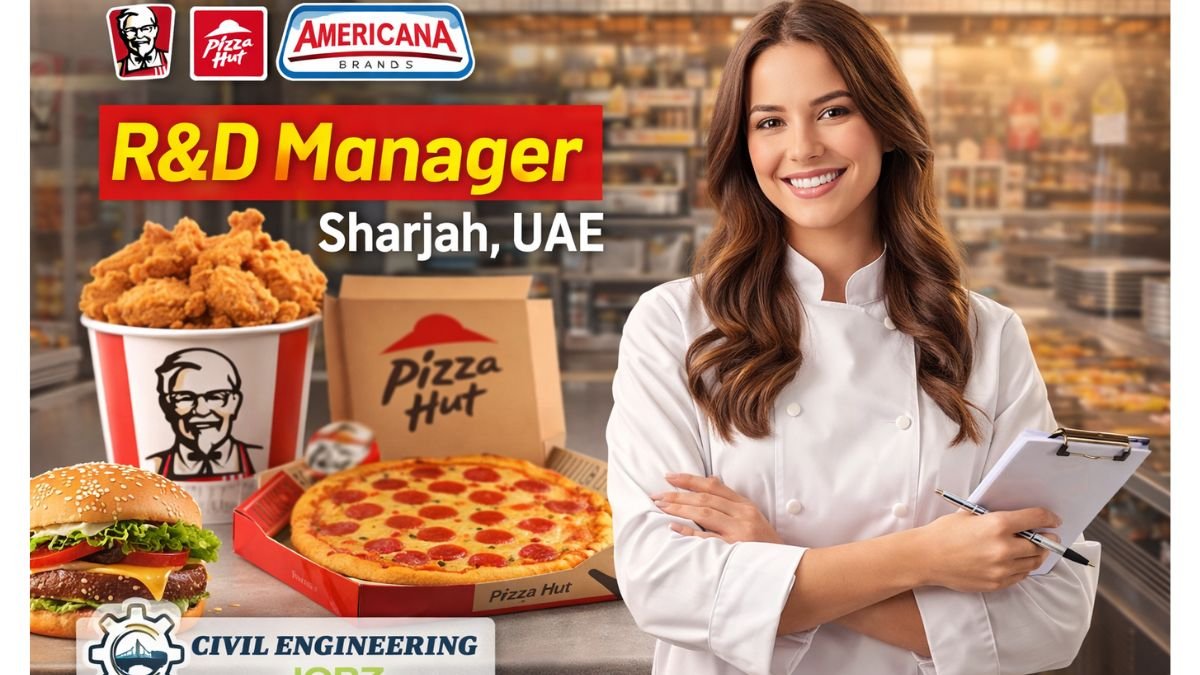 R&D Manager Jobs Sharjah UAE 2026