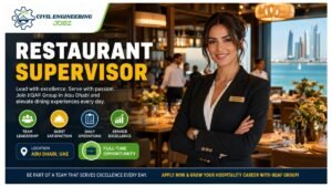 Restaurant Supervisor Jobs Abu Dhabi UAE 2026 
