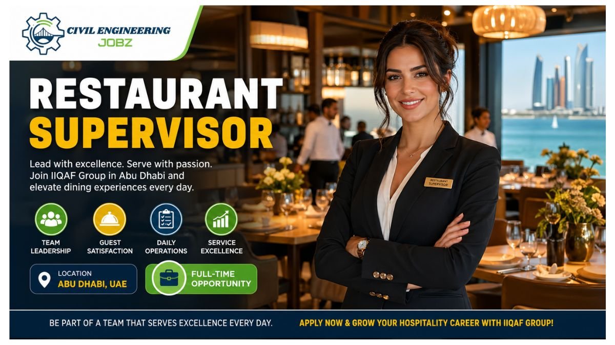 Restaurant Supervisor Jobs Abu Dhabi UAE 2026 