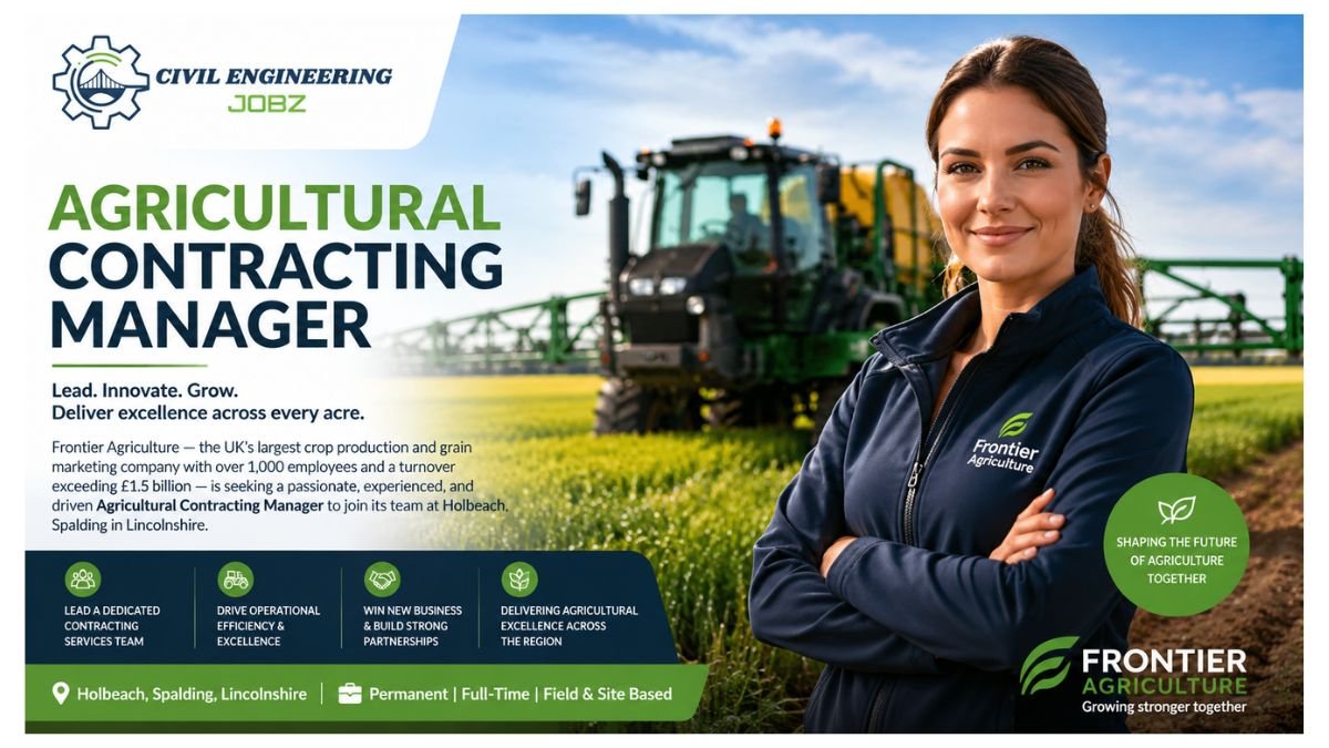 Agricultural Contracting Manager Jobs Holbeach Spalding UK 2026 