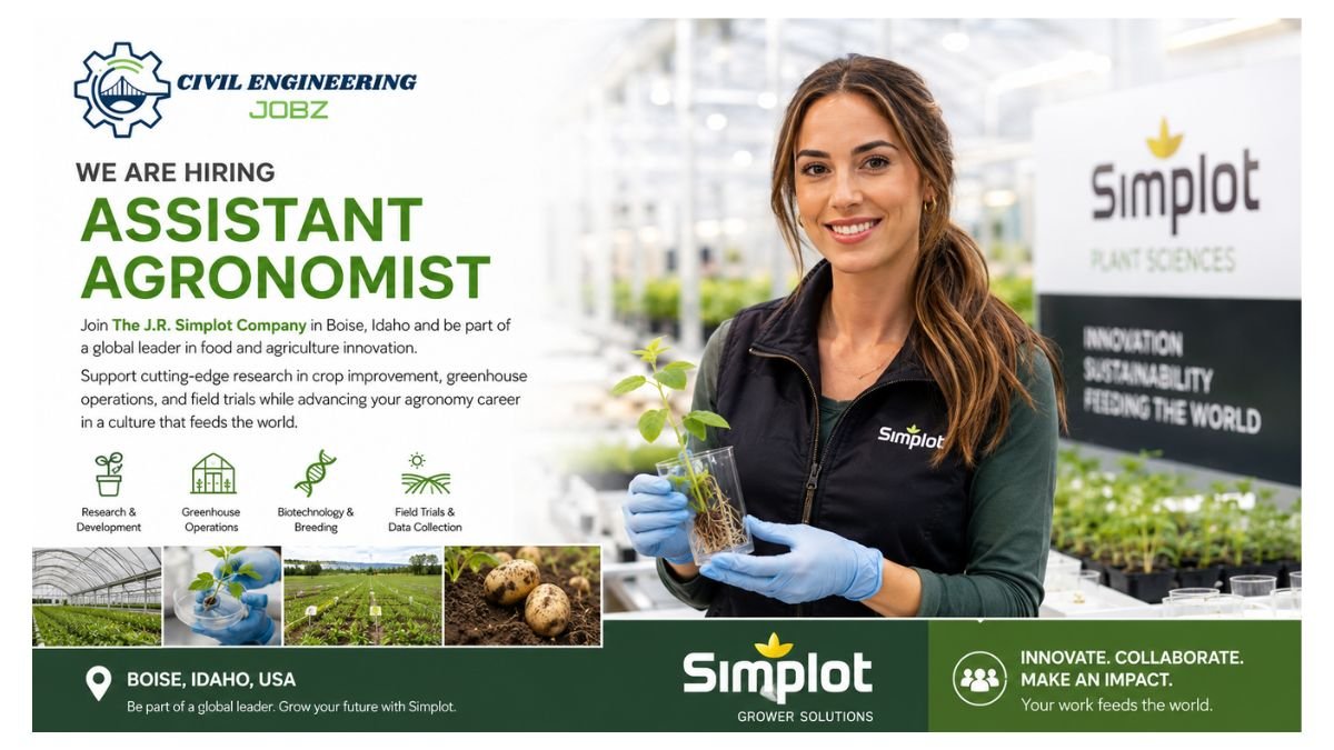 Assistant Agronomist Jobs Boise Idaho USA 2026