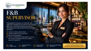 F&B Supervisor Jobs Dubai UAE 2026
