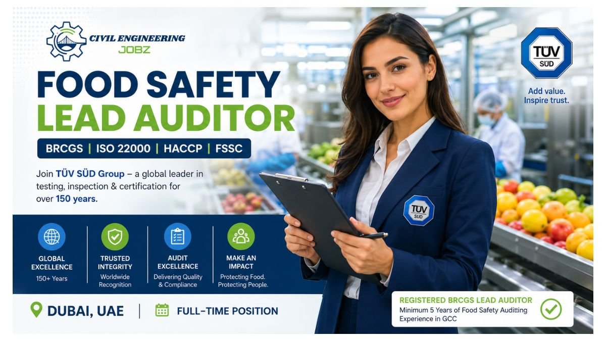 Food Safety Lead Auditor Jobs Dubai UAE 2026