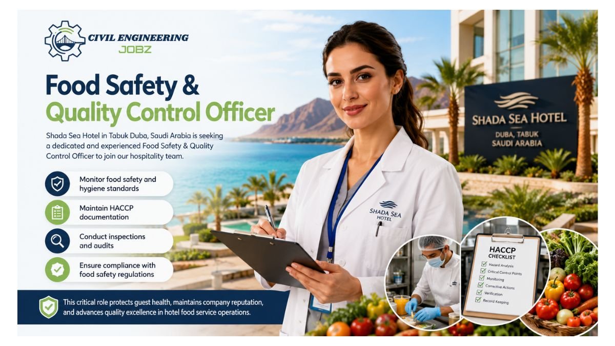 Food Safety & Quality Control Officer Jobs Tabuk 2026