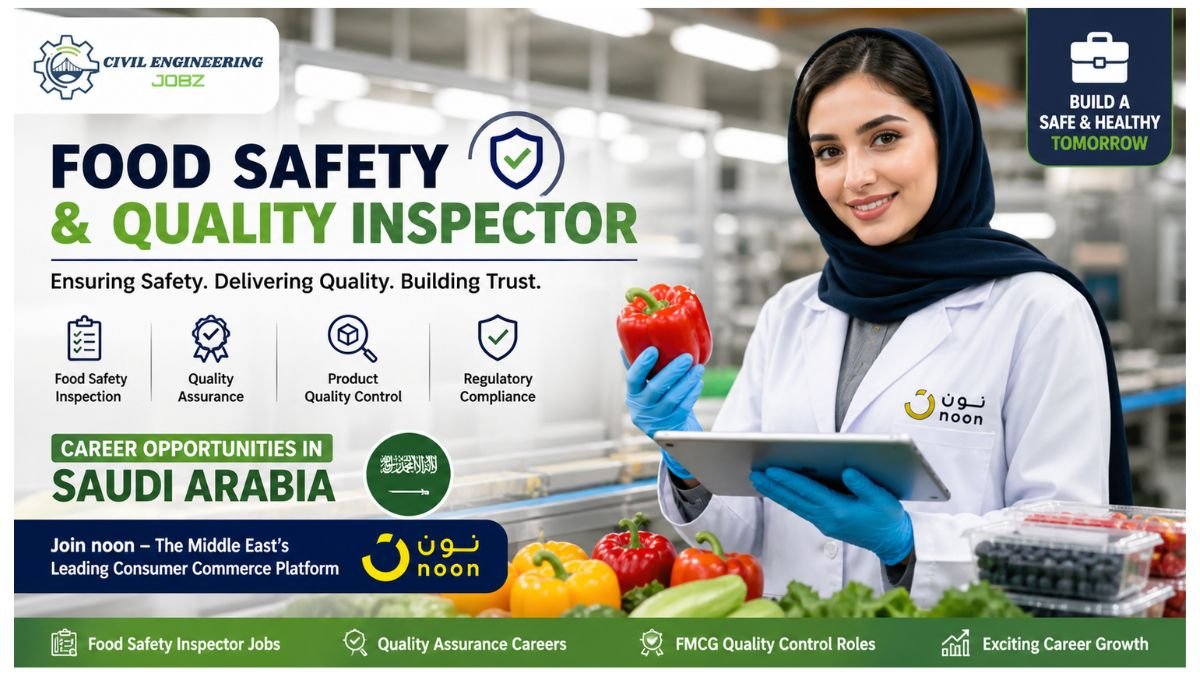 Food Safety and Quality Inspector Jobs Saudi Arabia 2026 