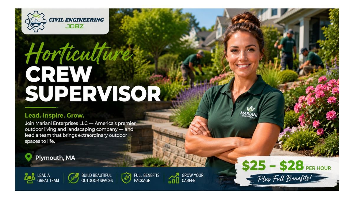 Horticulture Crew Supervisor Jobs Plymouth MA 2026