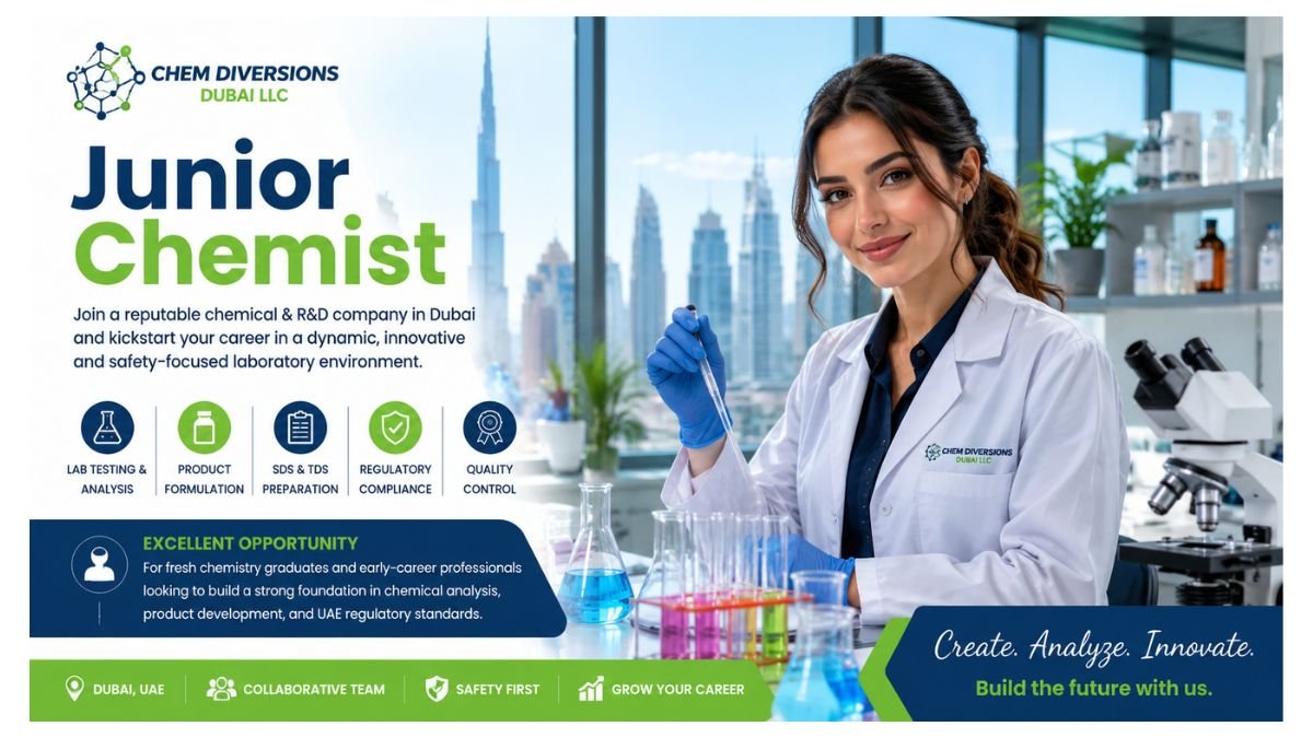Junior Chemist Jobs Dubai UAE 2026 