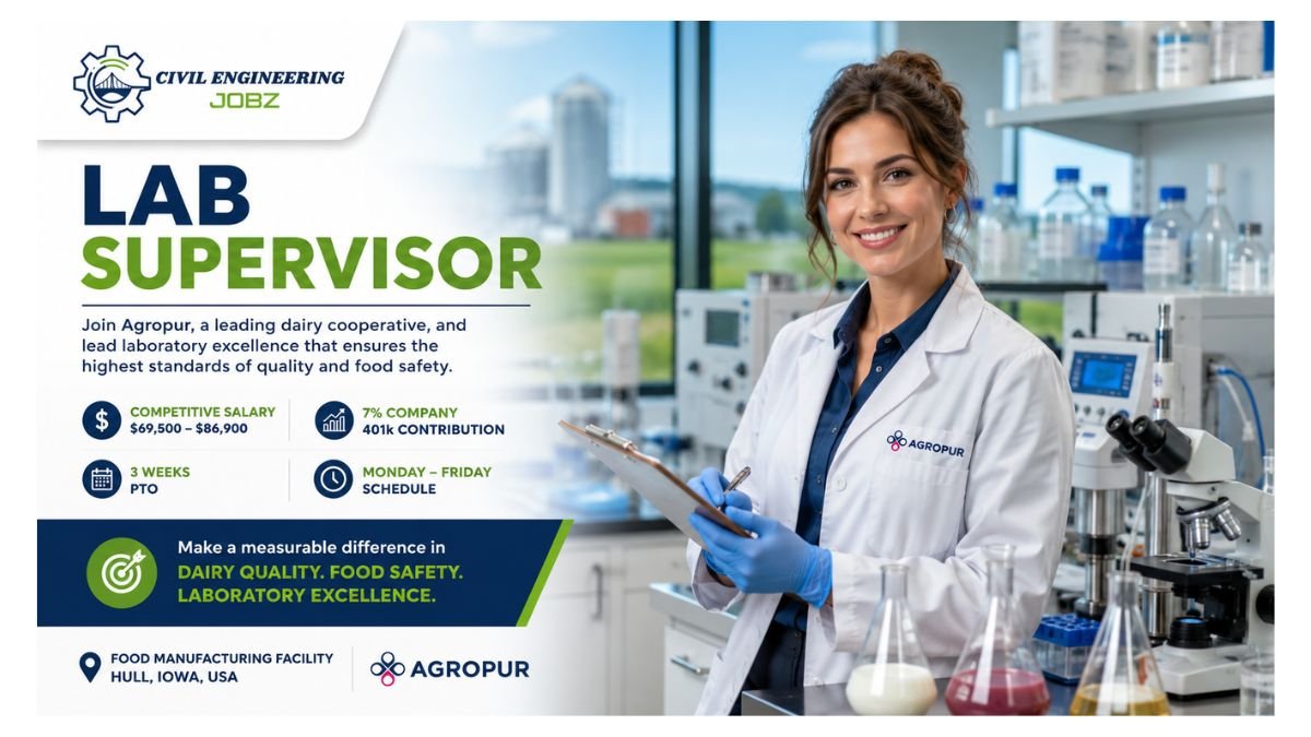 Lab Supervisor Jobs Hull Iowa USA 2026 