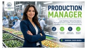 Production Manager Jobs Dammam Saudi Arabia 2026 