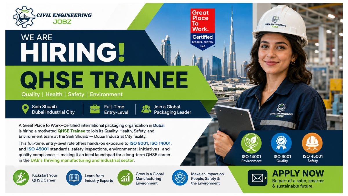 QHSE Trainee Jobs Dubai UAE 2026
