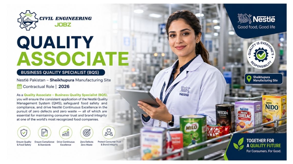 Quality Associate Jobs Nestlé Sheikhupura Pakistan 2026 