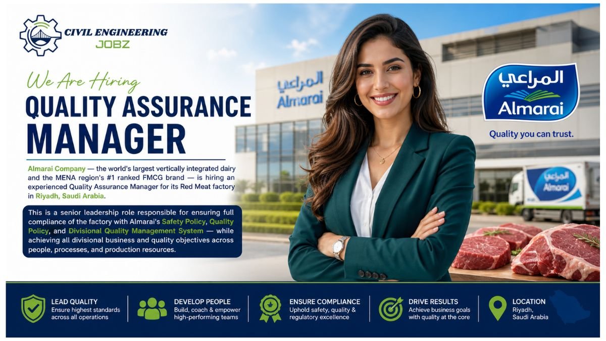 Quality Assurance Manager Jobs Riyadh Saudi Arabia 2026