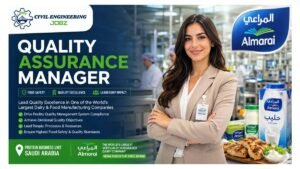 Quality Assurance Manager Jobs Saudi Arabia 2026