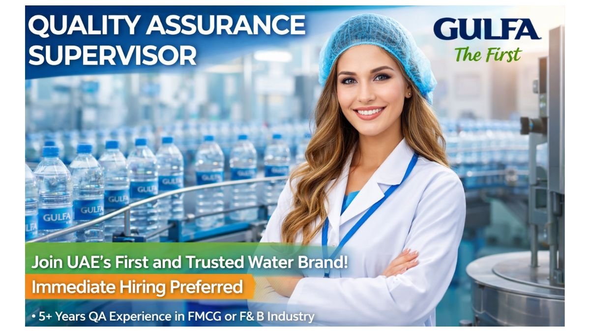 Quality Assurance Supervisor Jobs UAE 2026