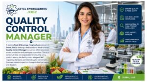 Quality Control Manager Jobs Dubai UAE 2026