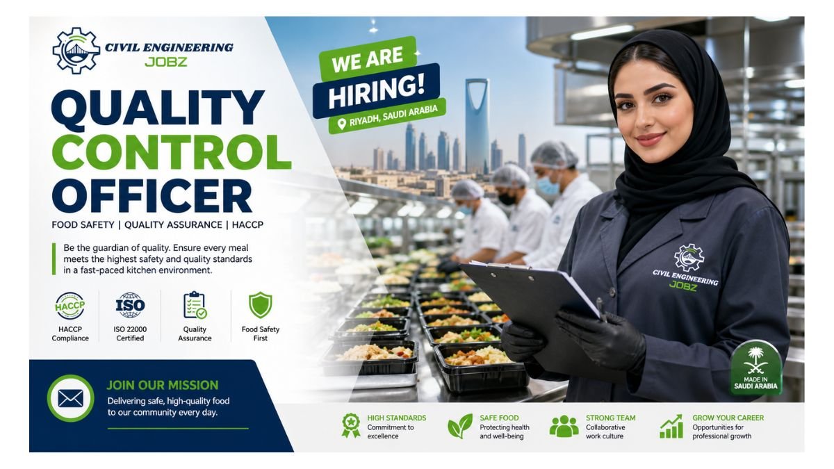 Quality Control Officer Jobs Riyadh KSA 2026 