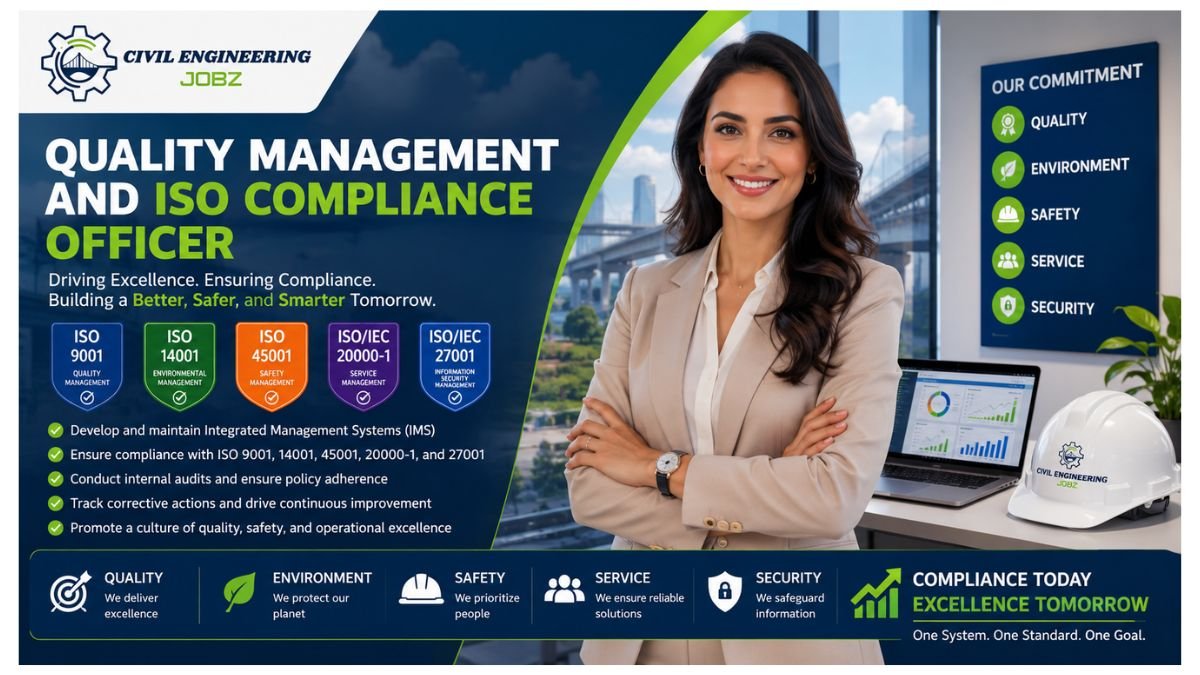 Quality Management and ISO Compliance Officer Jobs Dubai 2026